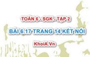 Bài 6.17 trang 14 Toán 6 Tập 2 Kết nối tri thức
